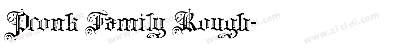 Pronk Family Rough字体转换